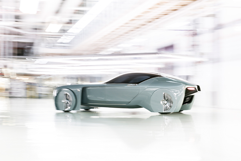 Illustration for article titled The Rolls-Royce 103EX Is A Bizarre Retro Gaze Into A Square-Wheeled Future